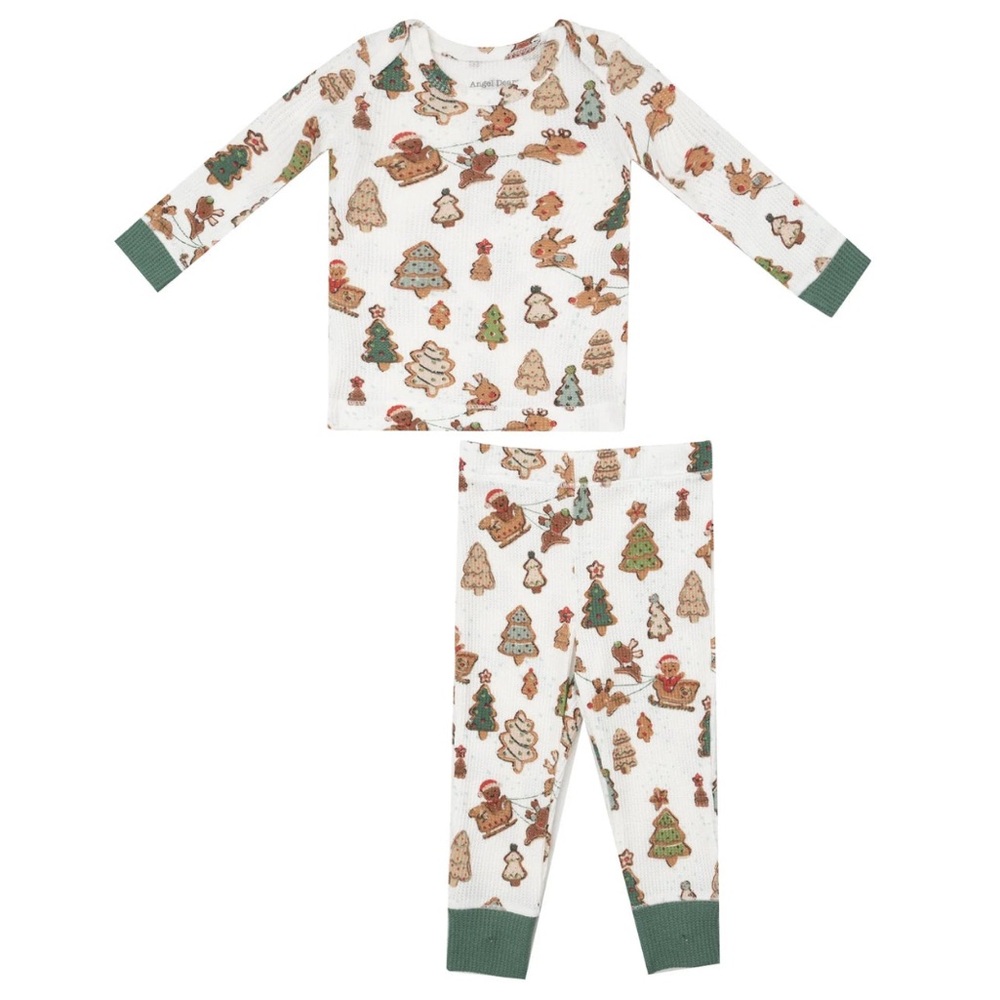 NWT Angel Dear Gingerbread Sleigh Ride Long Sleeve Loungewear Set